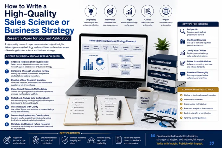 How to Write a High-Quality Sales Science or Business Strategy Research Paper for Journal Publication